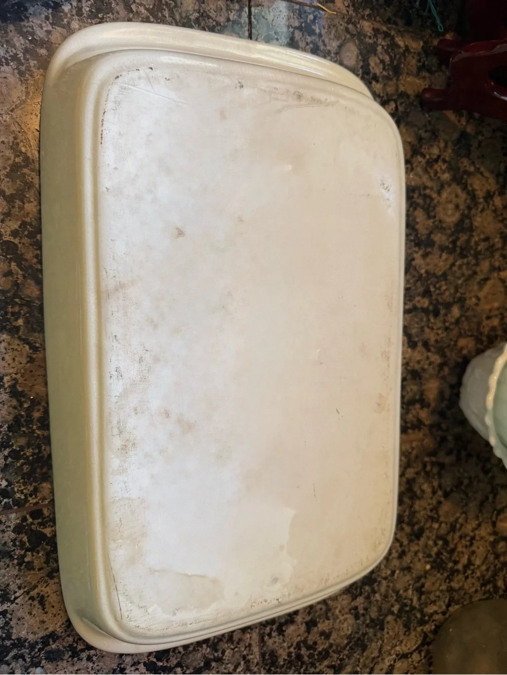 Christmas Tree Bear Holiday Stoneware Casserole Dish Dolgencorp, Inc.  14”.